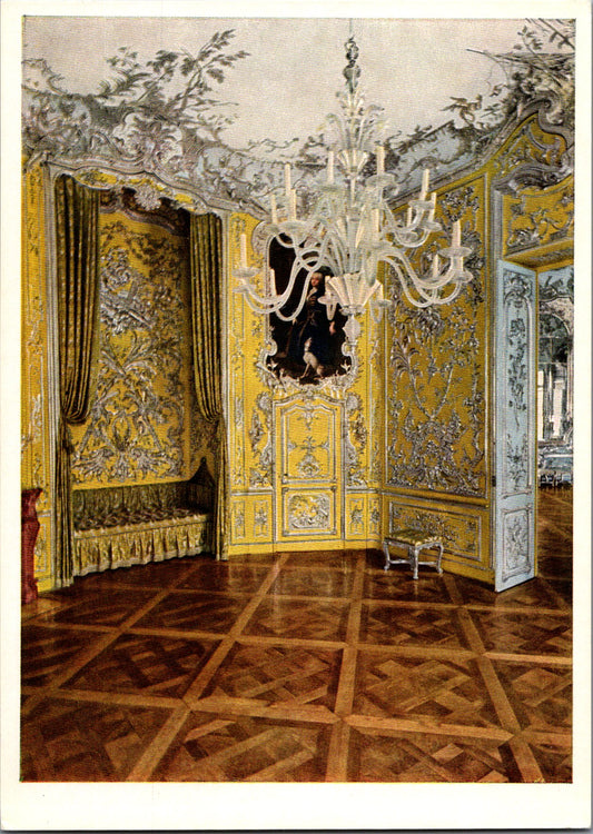 Vintage Postcard Bedroom Schloss Amalienburg By François De Cuvilliés Germany