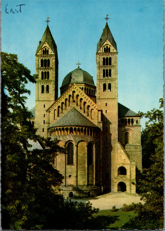 Vintage Postcard The Speyer Cathedral Dom Zu Speyer Rhine Germany Unposted