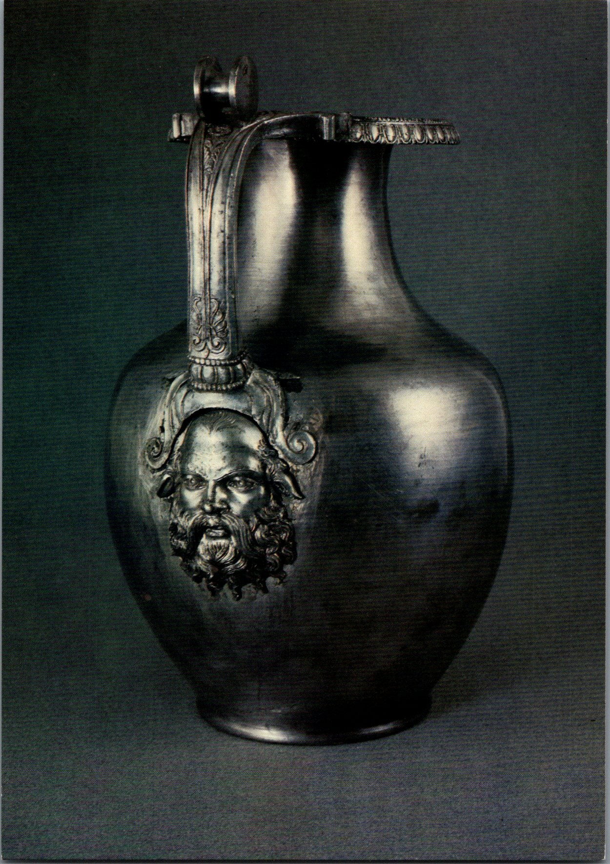 Vintage Old Postcard Silver Wine Jug Thessaloniki Museum Greece Unposted