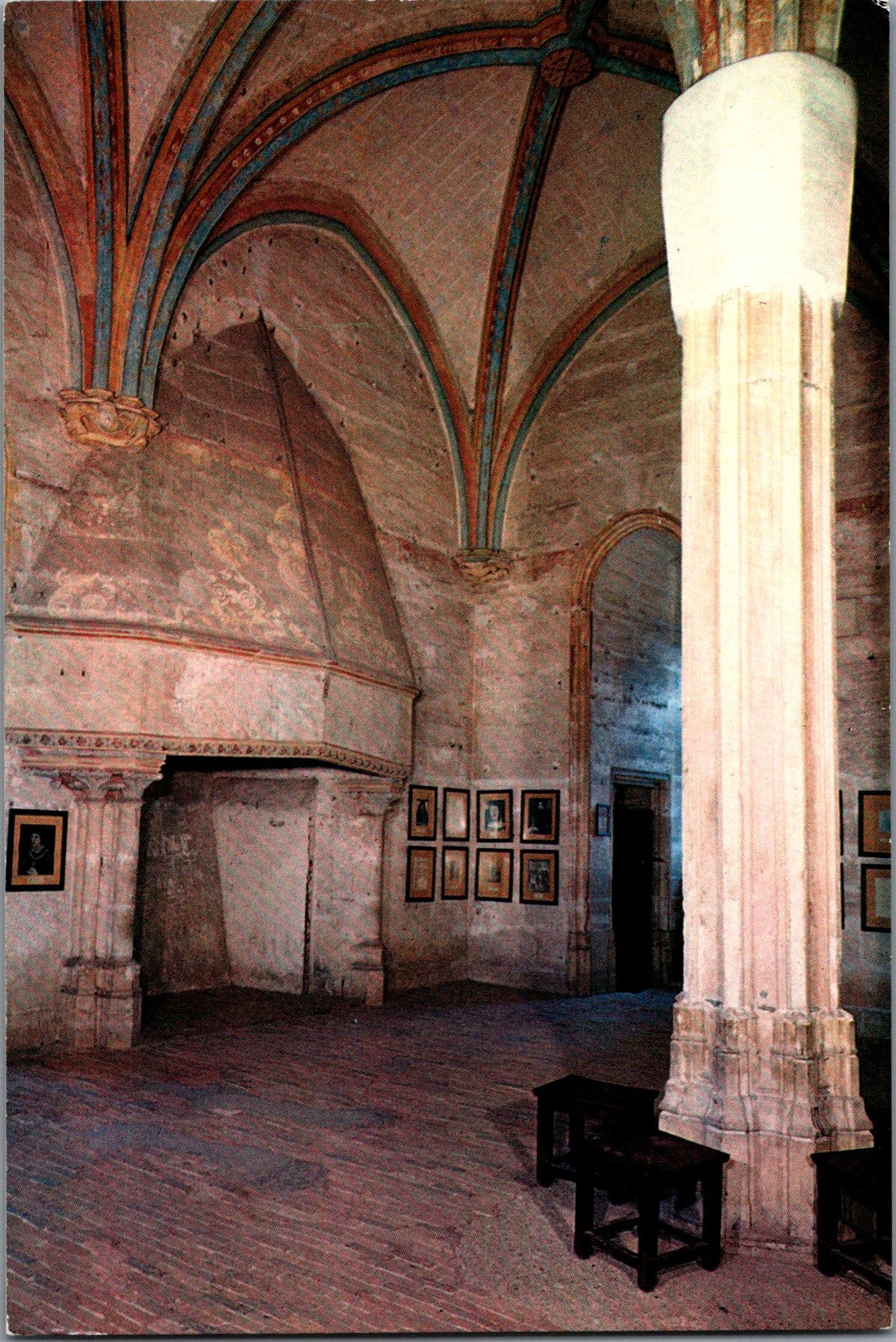 Vintage Postcard The King's Bedroom The Keep Tower The Castle Siena Italy