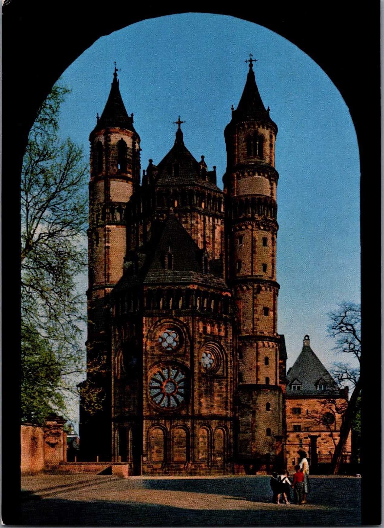 Vintage Postcard Worms Rhines The West Horn Germany Unposted