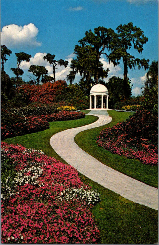 Vintage Postcard The Gazeebo At Florida Cypress Gardens United States Unposted