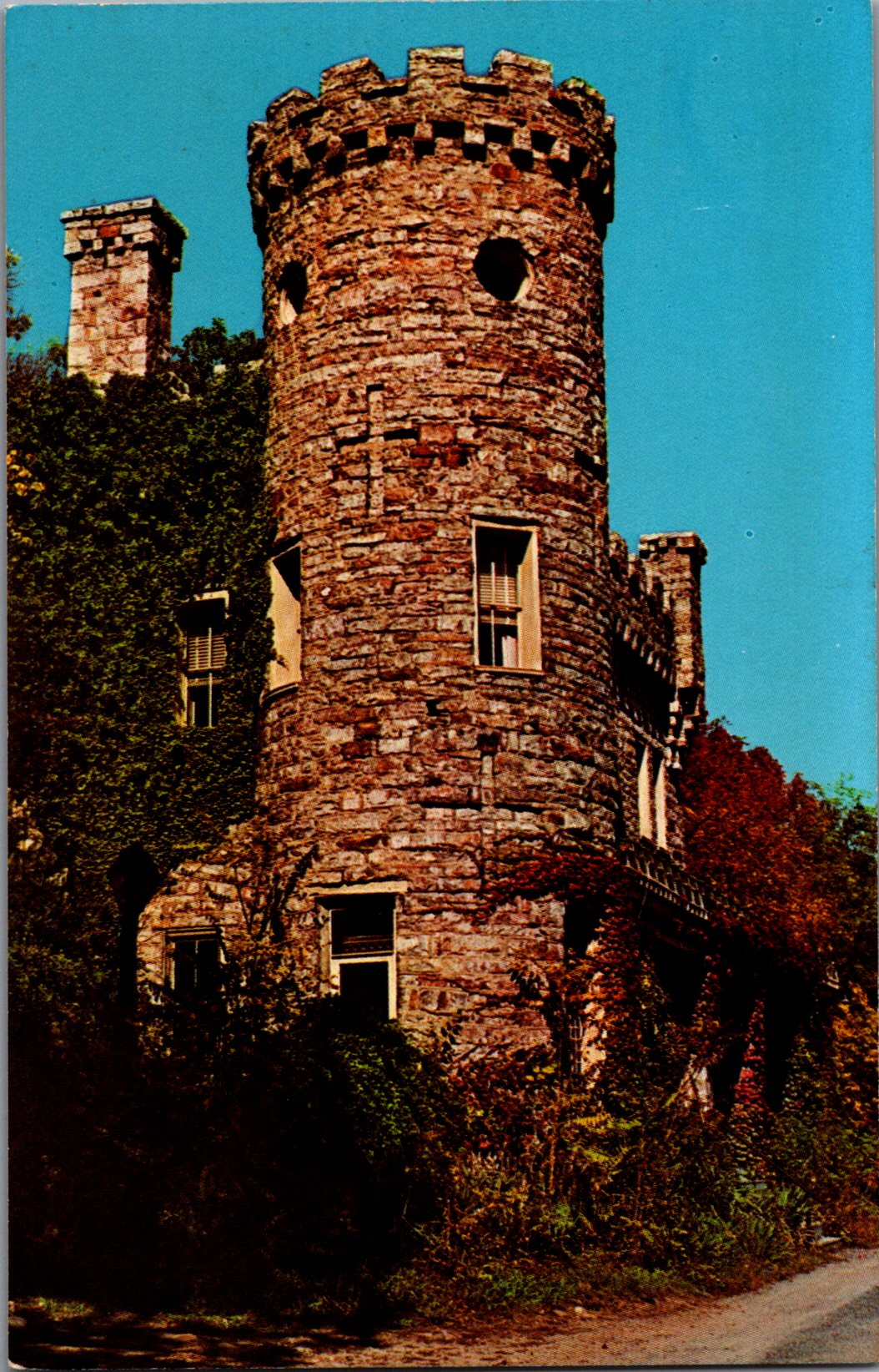 Vintage Postcard Massive Stone Foundation The Castle West Virginia Unposted