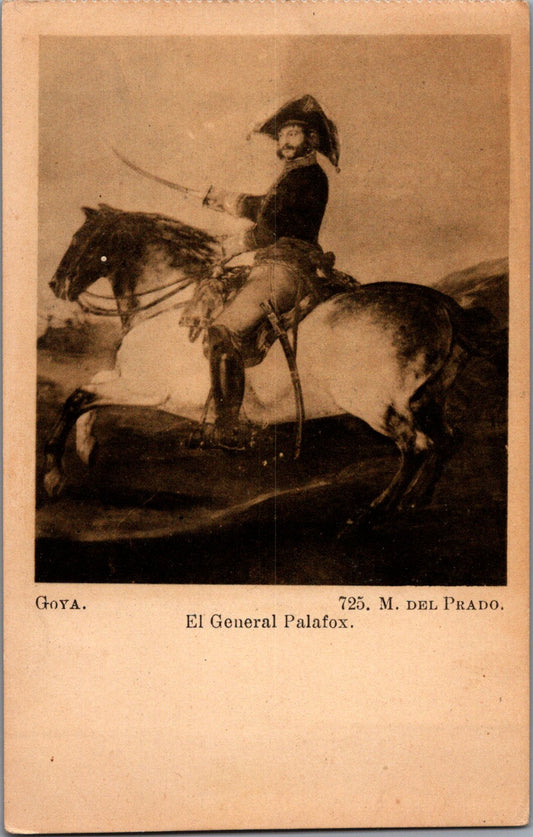 Vintage Postcard General Palafox M Del Prado Francisco Goya Spain Unposted