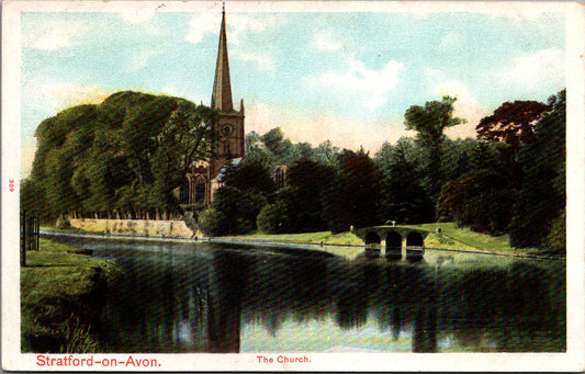 Vintage Postcard The Church Stratford On Avon England United Kingdom Unposted