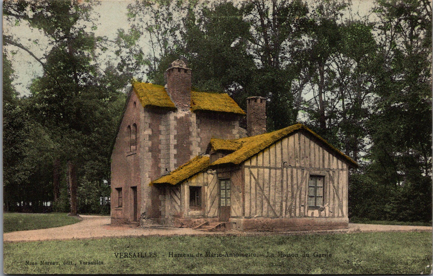 Vintage Postcard Guard House Marie Antoinette Hamlet Versailles France Unposted