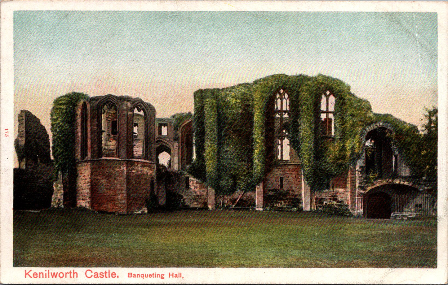 Vintage Postcard The Kenilworth Castle Banqueting Hall England United Kingdom