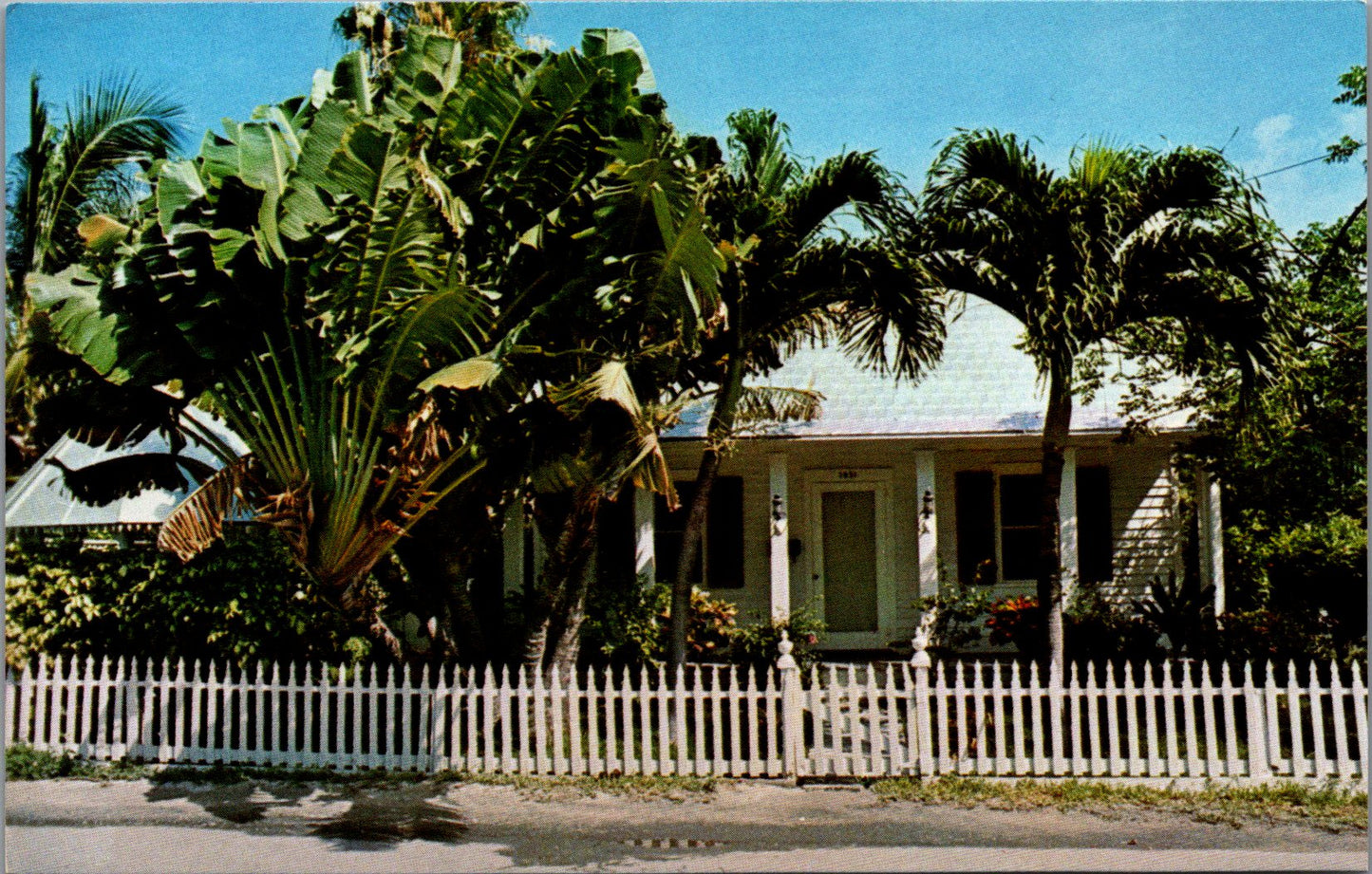 Vintage Postcard Tennessee Williams House Duncan Street Key West Florida