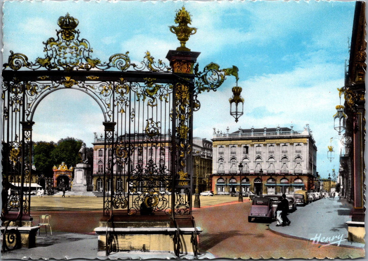 Vintage Postcard The Grand Hotel Place Stanislas Nancy France Unposted