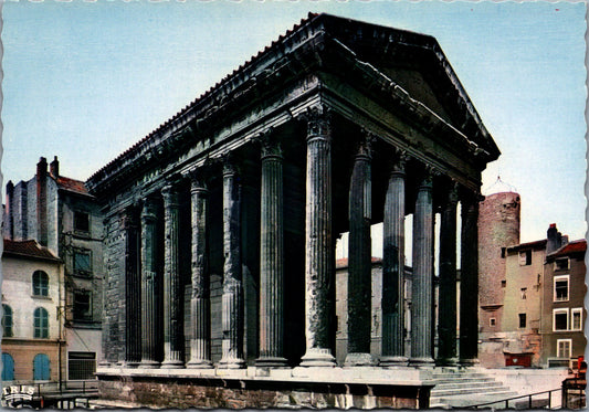 Vintage Postcard The Temple of Augustus and Livia Vienne Isere France