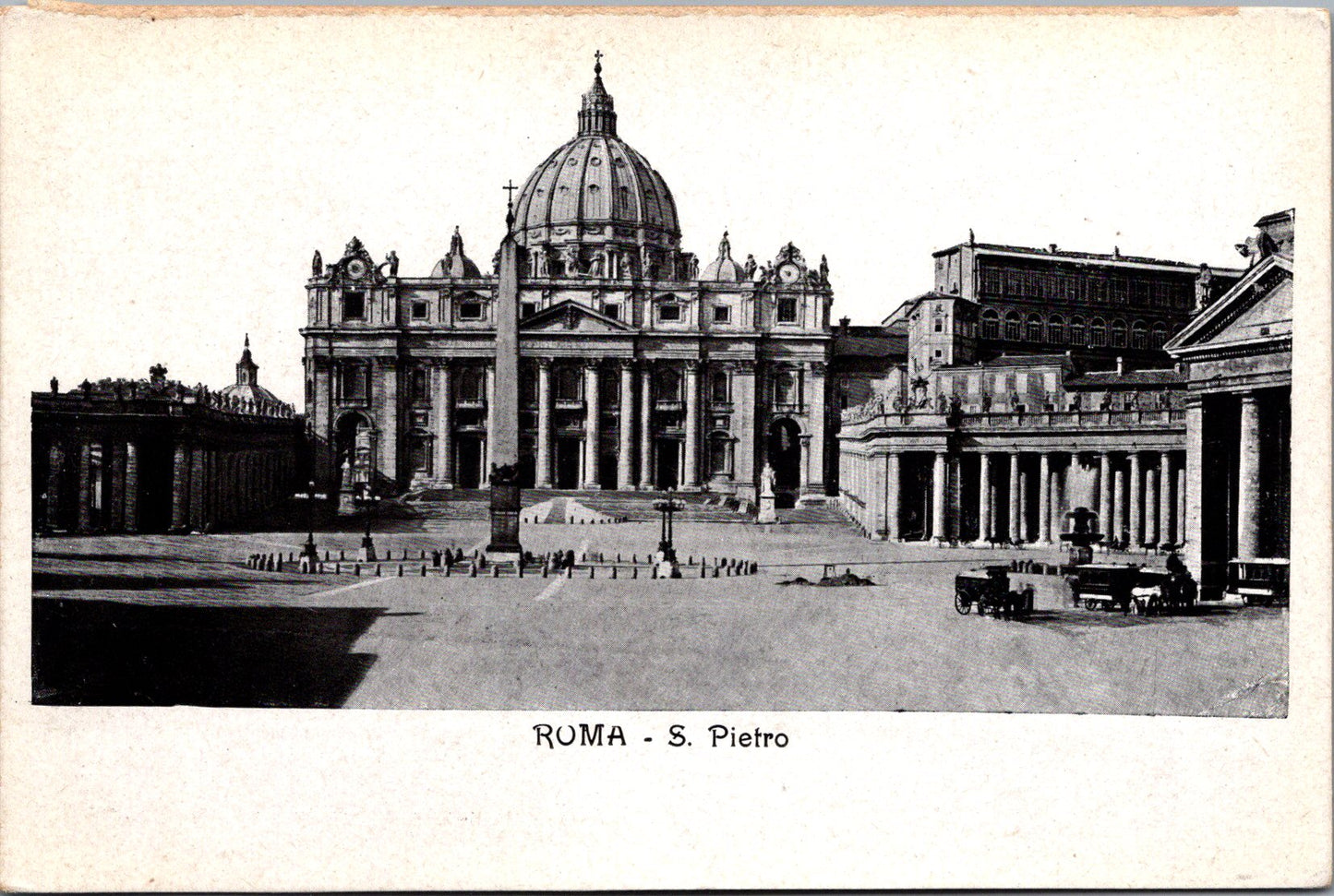 Vintage Postcard The Saint Peter's Church Rome Italy Unposted