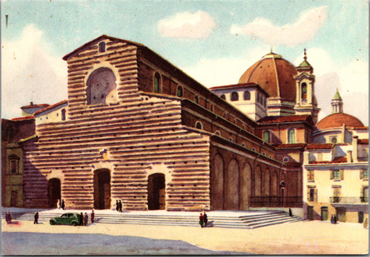 Vintage Postcard The Saint Lawrence Church Florence Italy Unposted