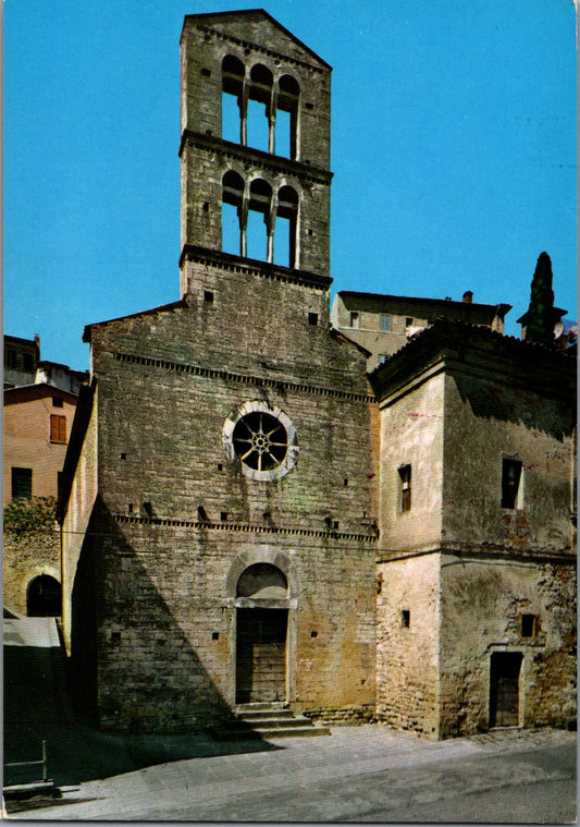 Vintage Postcard The San Carlo Church Sant'Ilario Todi Perugia Italy Unposted