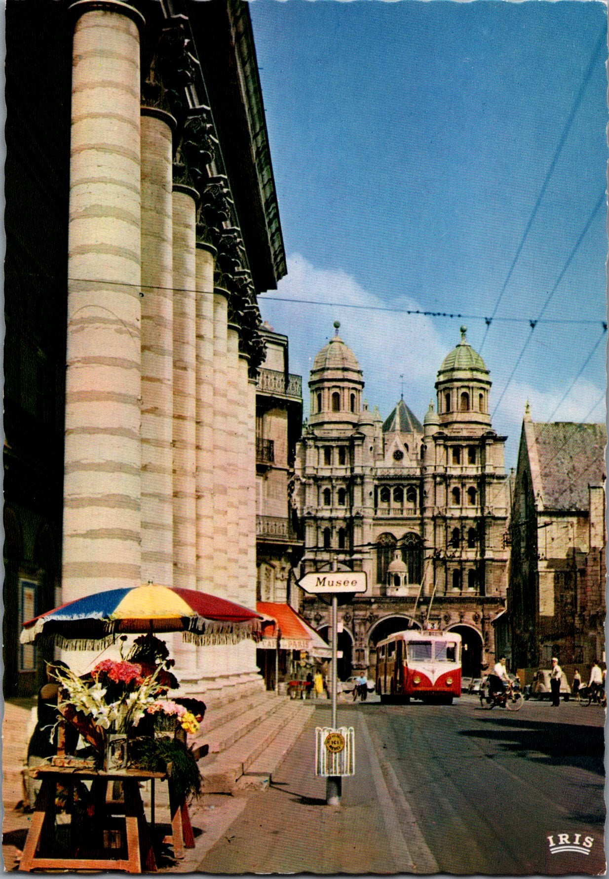 Vintage Postcard The Saint Michael Theater And Church Dijon France Unposted