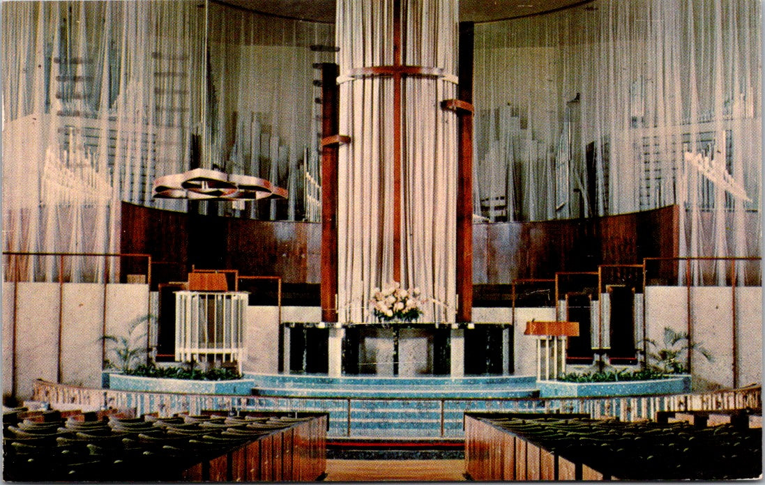 Vintage Postcard Interior View Of St. Luke's Methodist Church Oklahoma City