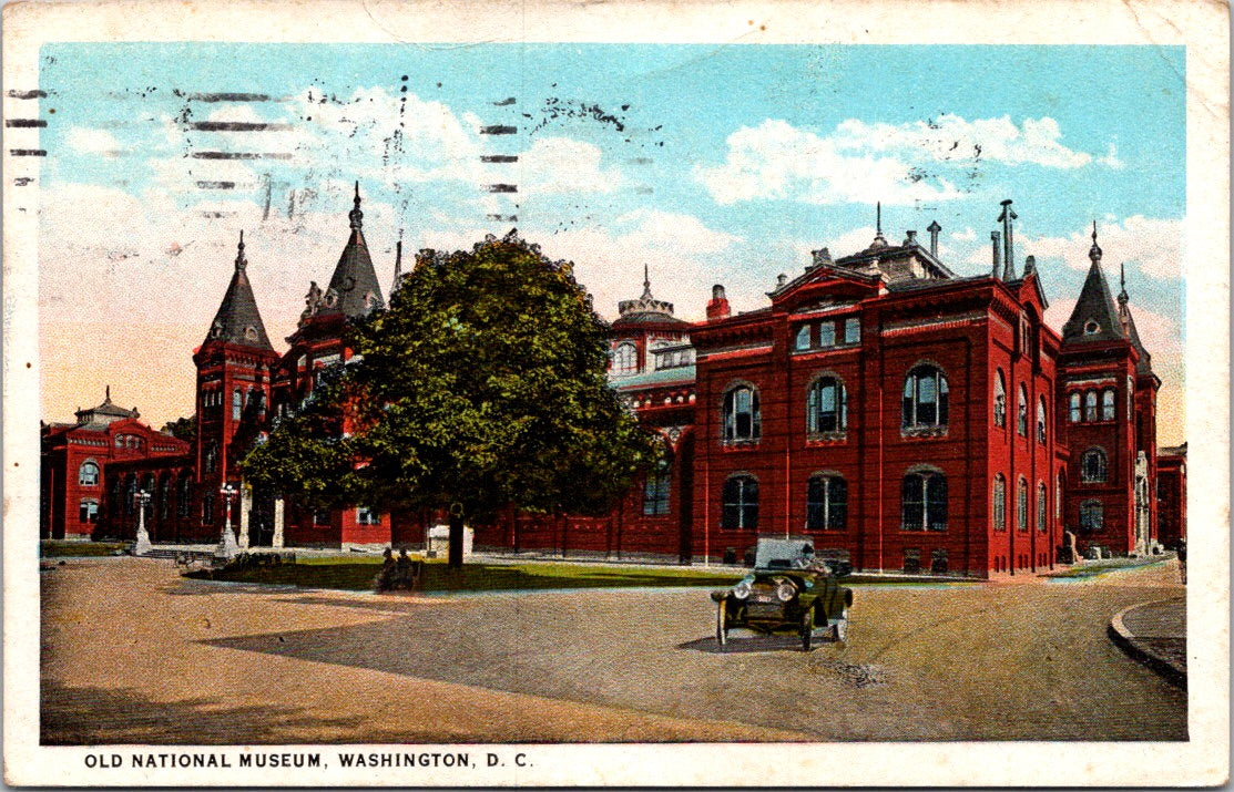 Vintage Postcard Old National Museum Washington Posted 1926 Two Cents