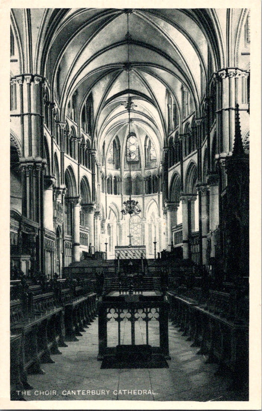 Vintage Postcard The Choir Canterbury Cathedral England United Kingdom Unposted