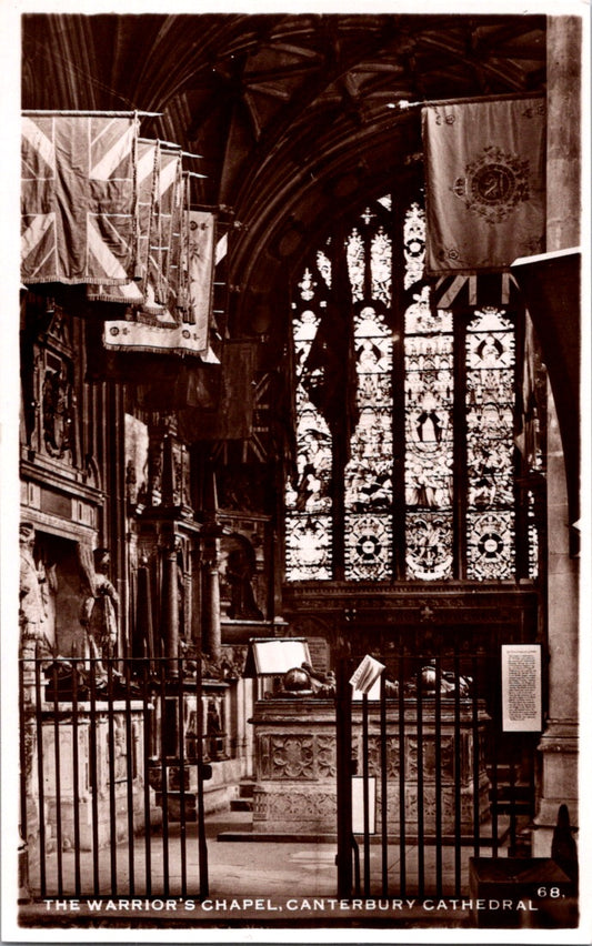 Vintage Postcard The Warrior's Chapel Canterbury Cathedral England Unposted