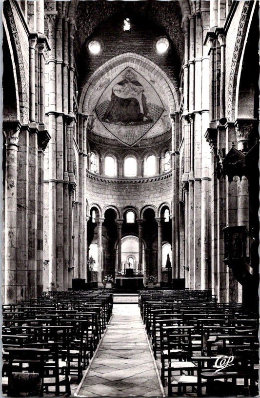 Vintage Postcard Interior Of The Basilica of the Sacred Heart of Paray Le Monial