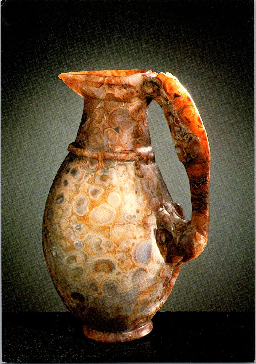 Vintage Postcard Agate Ewer Zoomorphic Handle Byzantine 7th Century Unposted