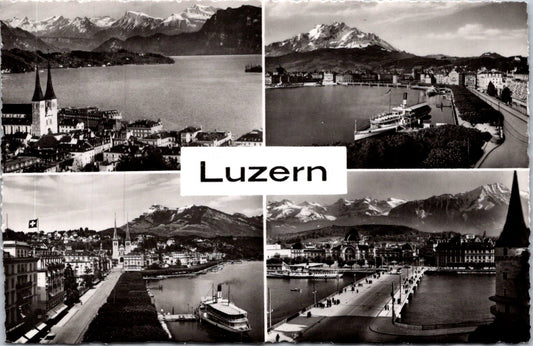 Vintage Postcard Lucerne City Switzerland Unposted