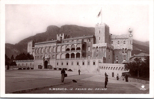 Vintage Postcard Panoramic View Of The Prince Of Monaco Palace Unposted