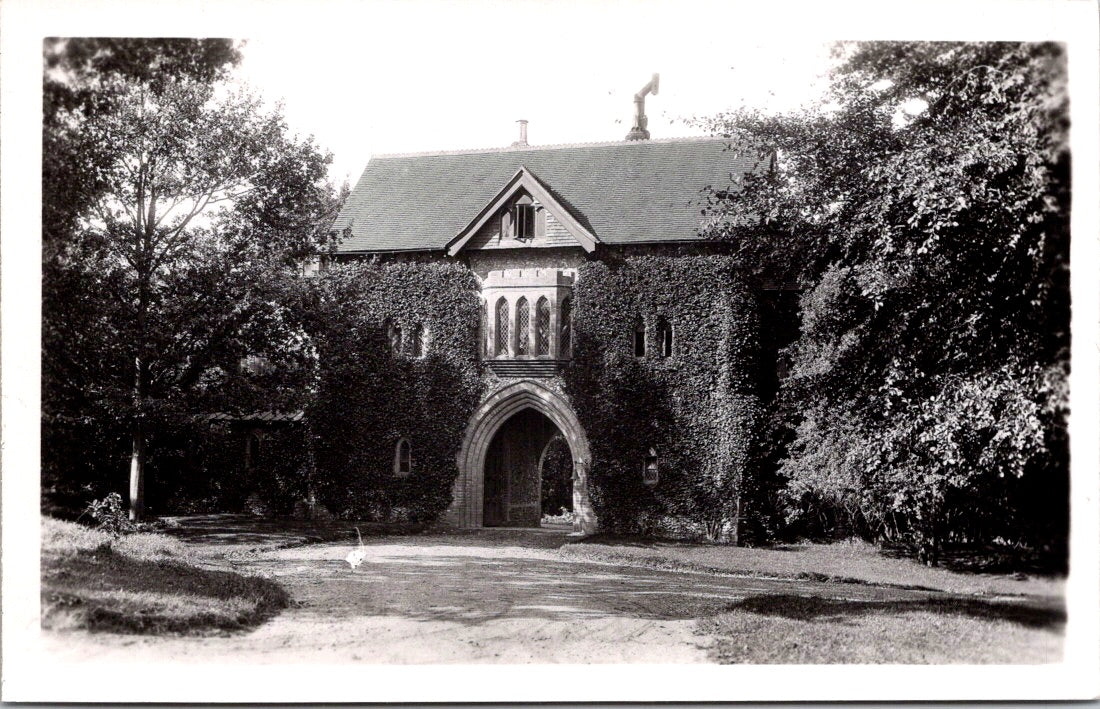 Postcard Vintage Photo of A House Surrounded By Trees Unposted