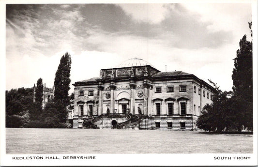 Postcard Vintage South Front Kedleston Hall Derbyshire England Unposted