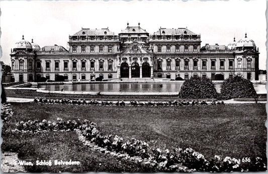 Vintage Postcard Entrance Facade Belvedere Castle Vienna Austria Unposted