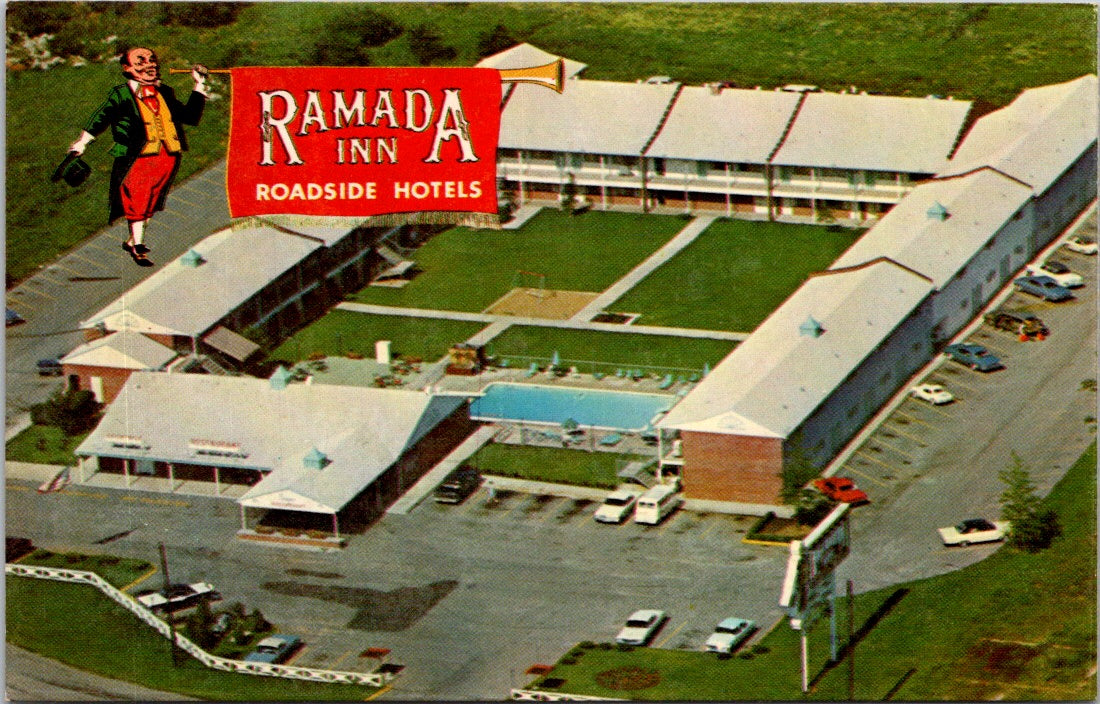 Vintage Postcard Ramada Inn Roadside Hotels Glenstone Springfield Missouri