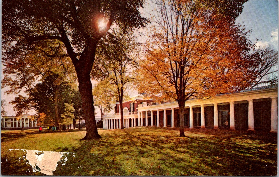 Vintage Postcard Thomas Jefferson's Academical Village University Of Virginia