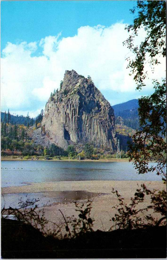 Vintage Postcard Beacon Rock Columbia River Inshoach Castle Washington Unposted