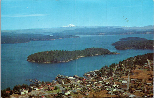 Vintage Postcard Friday Harbor County Seat San Juan Island Washington Unposted