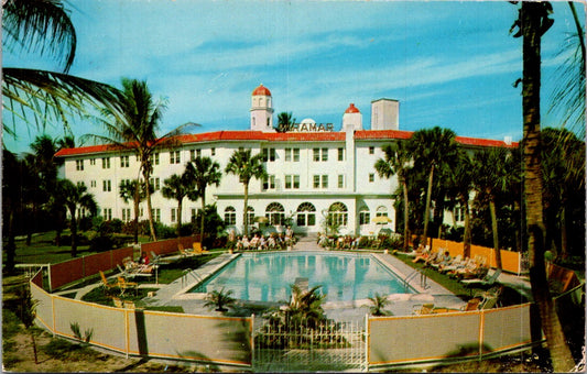 Vintage Postcard  Miramar Inn West Palm Beach Florida Posted 1965 US 4 Cents