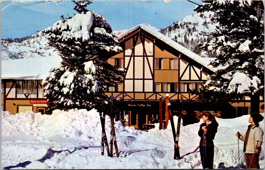 Vintage Postcard Squaw Valley Inn Luxurious Resort Olympic Valley California