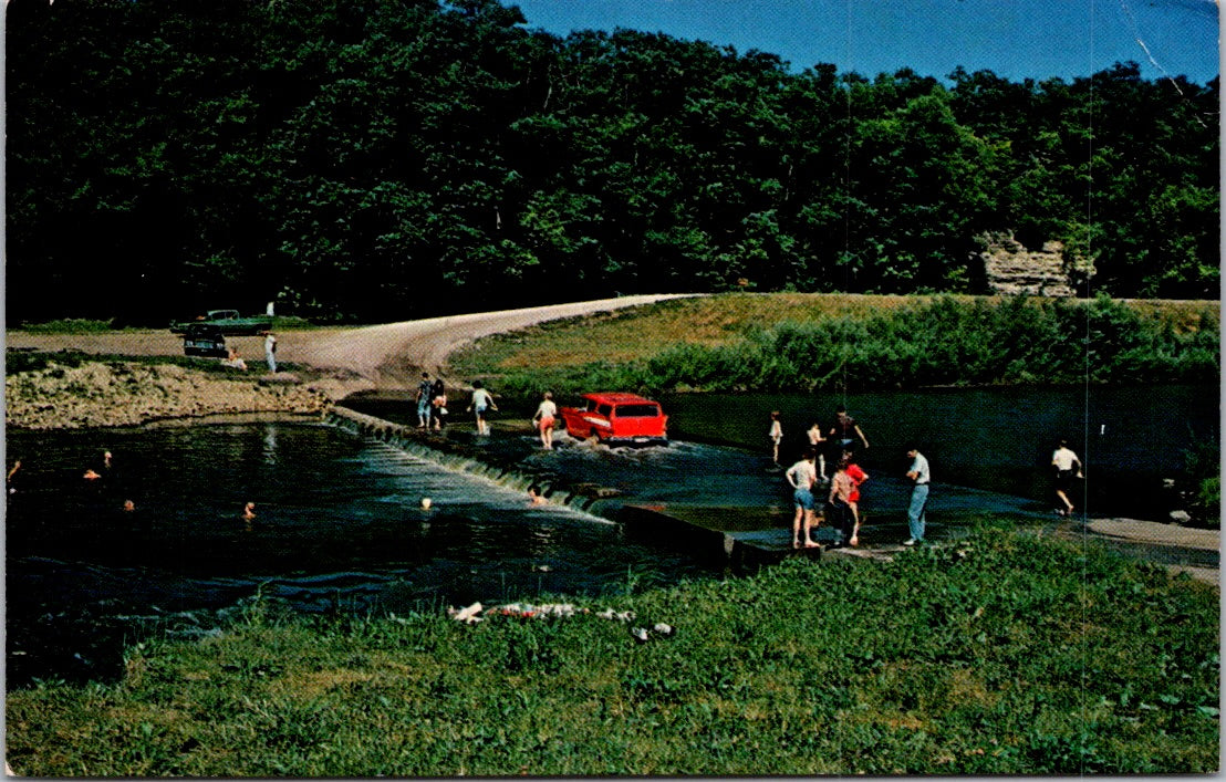 Vintage Postcard The Ford In Pammel State Park Iowa United States Unposted