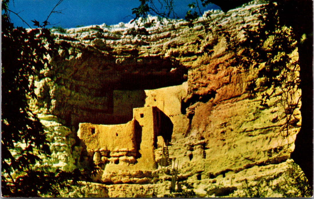 Vintage Postcard Montezuma Castle National Monument Arizona Posted 1956