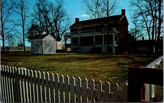 Vintage Postcard McLean House Site Of Surrender Appomattox Court House Unposted