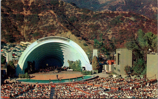 Vintage Postcard Hollywood Bowl Amphitheater In Los Angeles California Posted