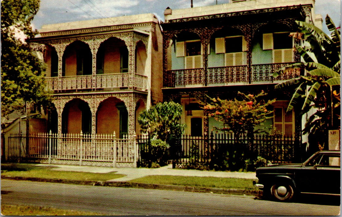 Vintage Postcard Antebellum Homes Vieux Carre Residence New Orleans Posted