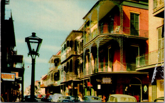 Vintage Postcard Saint Peter Street New Orleans Louisiana Unposted