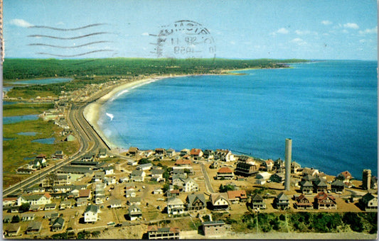 Vintage Postcard Aerial View Of New Hampshire Seacoast Region Posted 1959