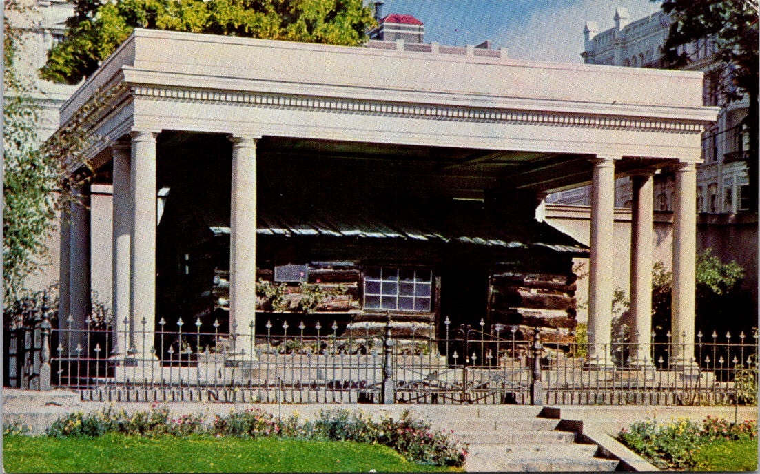 Vintage Postcard Oldest House Standing In Salt Lake City Utah Posted 1966