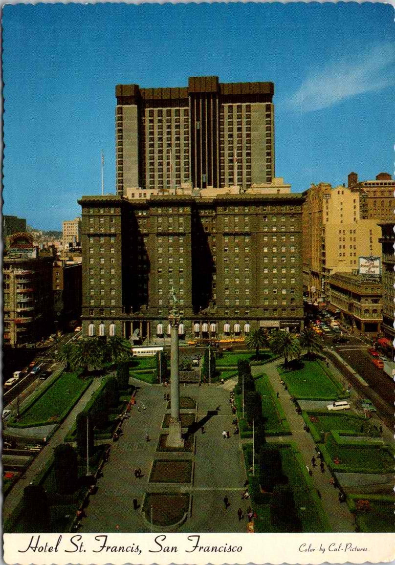 Vintage Postcard Hotel Saint Francis Union Square San Francisco California