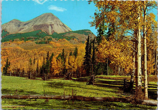 Vintage Postcard Engineer Mountain Million Dollar Highway Colorado Rockies