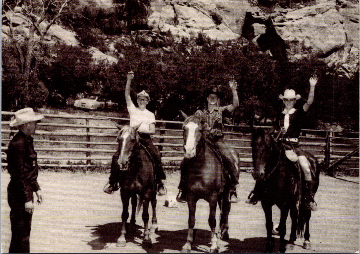 Vintage Postcard Hello From Ponil Camp 1950's New Mexico Unposted