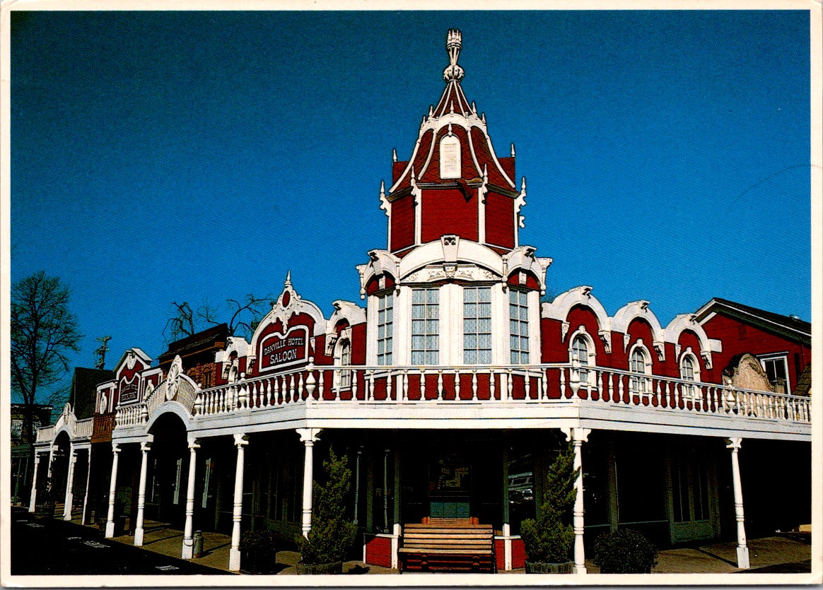 Vintage Postcard The Danville Hotel And Restaurant Saloon California Unposted