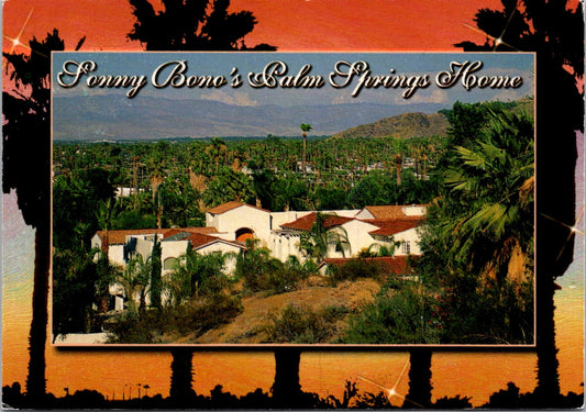 Vintage Postcard Sonny Bono Palm Springs Home California United States Unposted