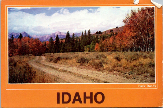 Vintage Postcard Back Roads Scenic Sawtooth Routes Idaho Unposted