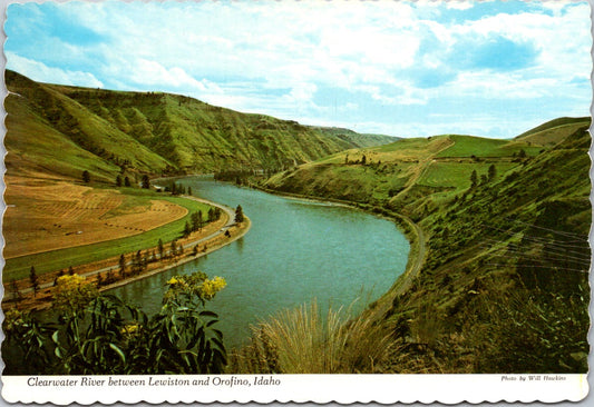 Vintage Postcard Lewis And Clark Highway 12 Scenic River Koskia Idaho Unposted